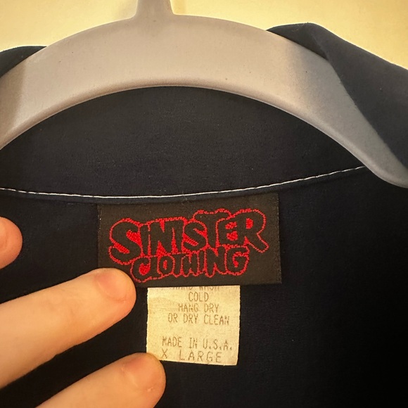 Y2K 90s Vintage Sinister Clothing Mudflap Girls Bowling Button Down Shirt - Picture 5 of 5